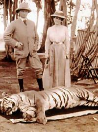 An English bureaucrat and his wife in India
