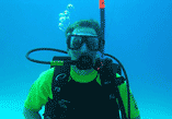 Scuba diving off the coast of Venezuela, 2005.